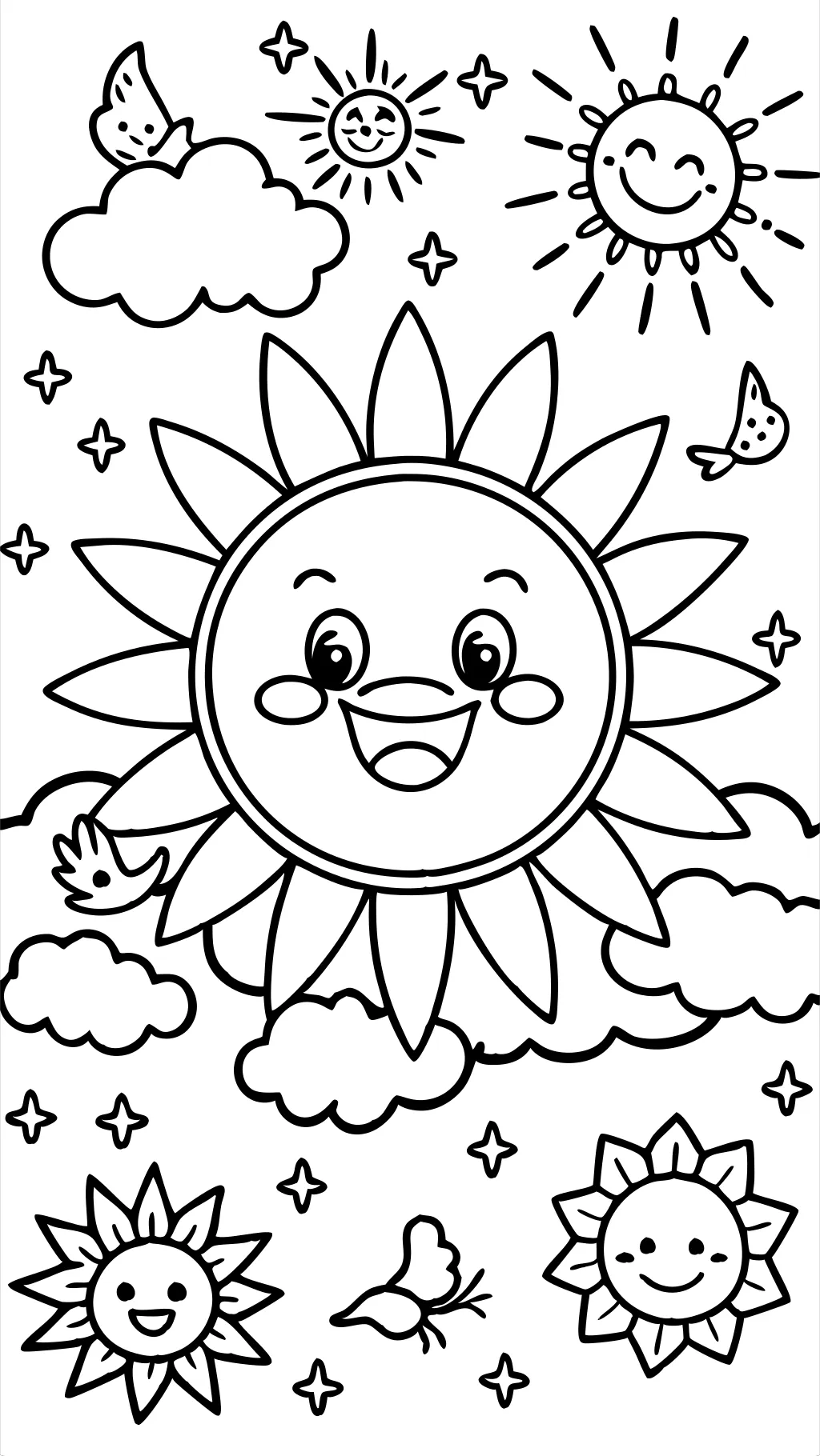 coloriage de soleil